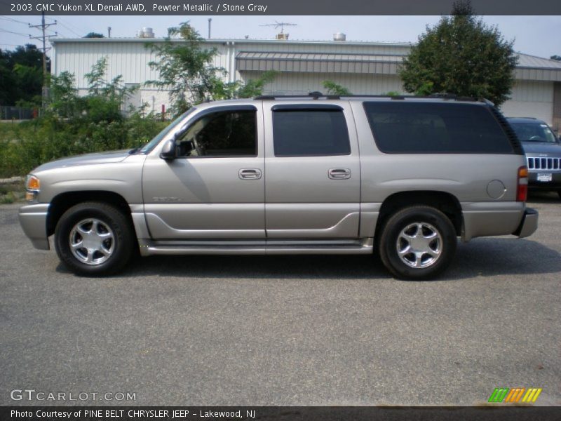 Pewter Metallic / Stone Gray 2003 GMC Yukon XL Denali AWD