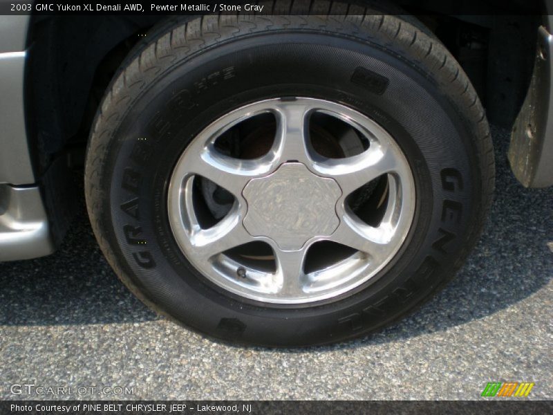 Pewter Metallic / Stone Gray 2003 GMC Yukon XL Denali AWD