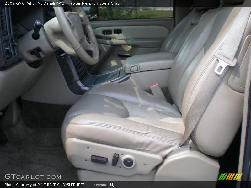 Pewter Metallic / Stone Gray 2003 GMC Yukon XL Denali AWD