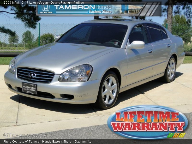 Desert Platinum / Willow 2003 Infiniti Q 45 Luxury Sedan