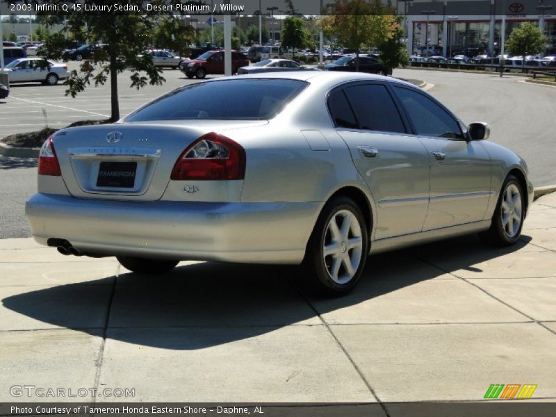 Desert Platinum / Willow 2003 Infiniti Q 45 Luxury Sedan
