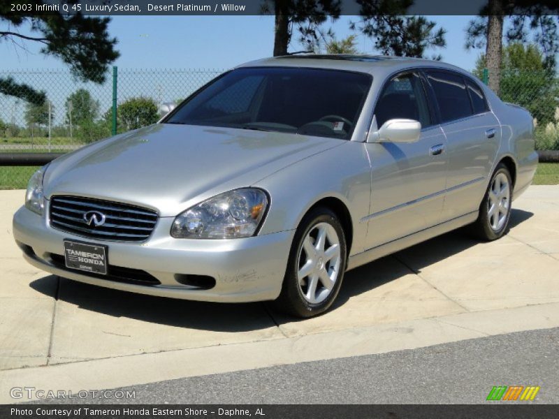 Front 3/4 View of 2003 Q 45 Luxury Sedan