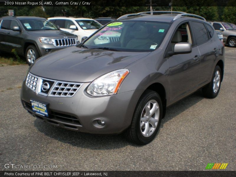 Gotham Gray / Gray 2009 Nissan Rogue SL AWD