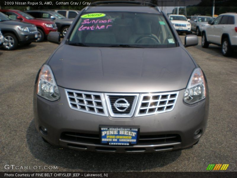 Gotham Gray / Gray 2009 Nissan Rogue SL AWD