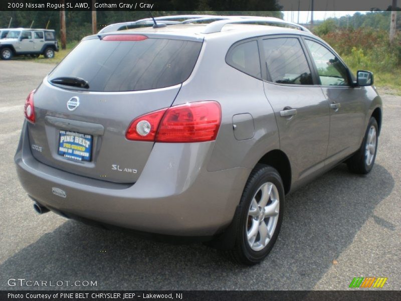 Gotham Gray / Gray 2009 Nissan Rogue SL AWD