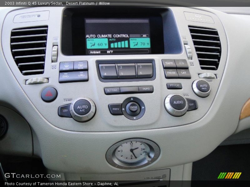 Controls of 2003 Q 45 Luxury Sedan