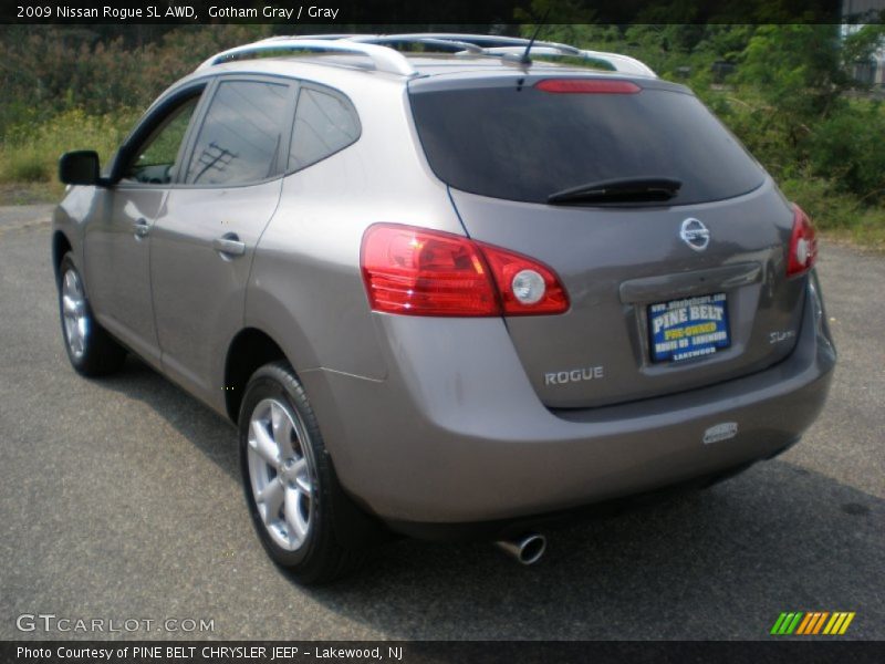 Gotham Gray / Gray 2009 Nissan Rogue SL AWD