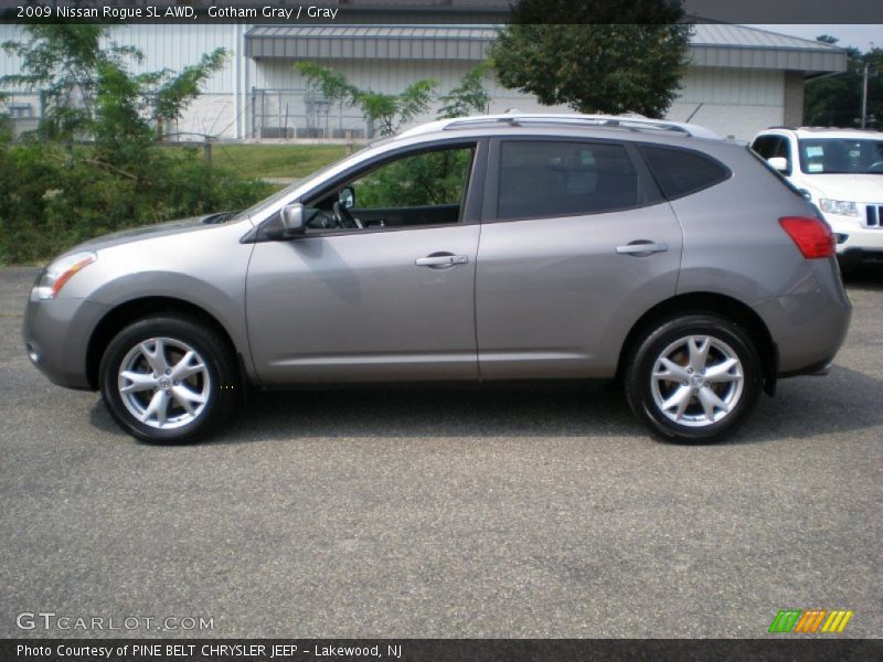 Gotham Gray / Gray 2009 Nissan Rogue SL AWD