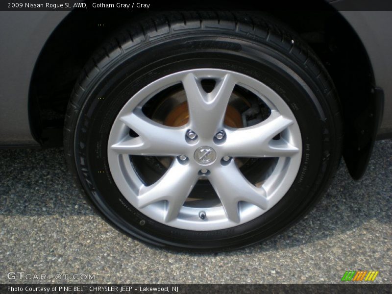 Gotham Gray / Gray 2009 Nissan Rogue SL AWD