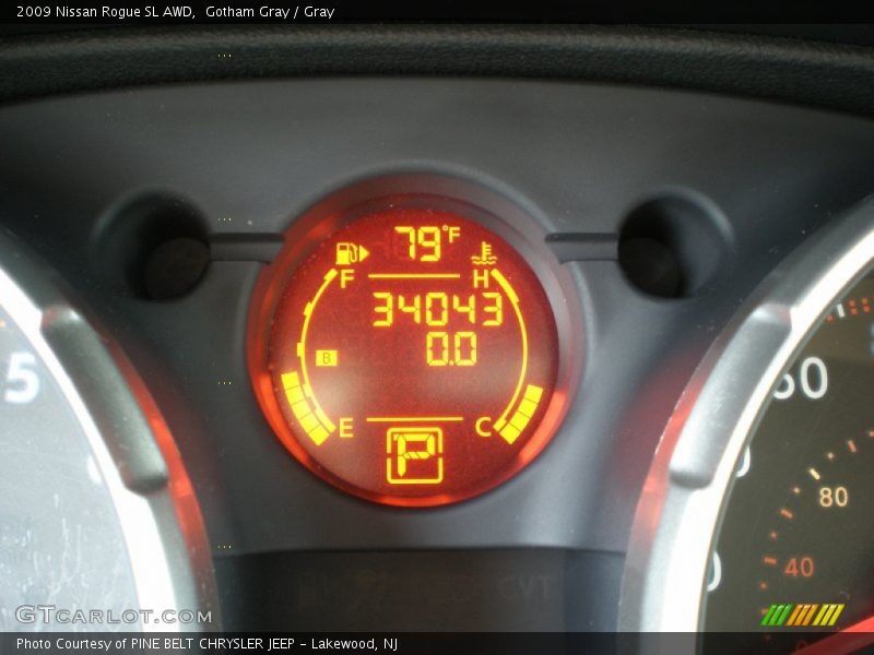 Gotham Gray / Gray 2009 Nissan Rogue SL AWD