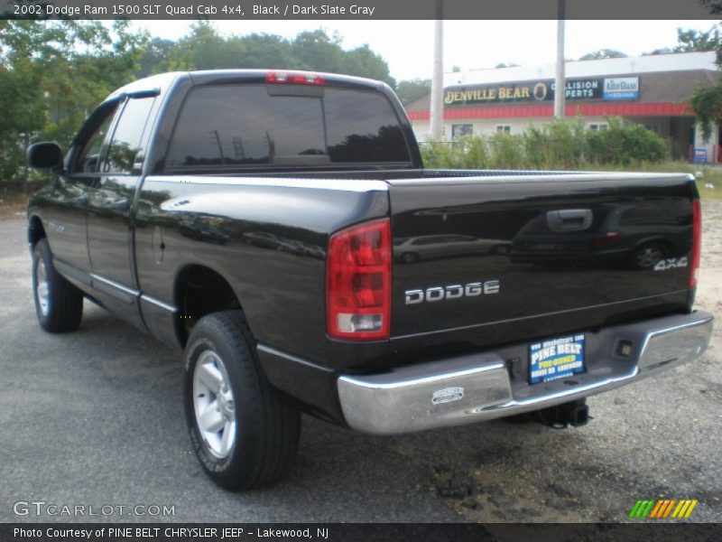 Black / Dark Slate Gray 2002 Dodge Ram 1500 SLT Quad Cab 4x4