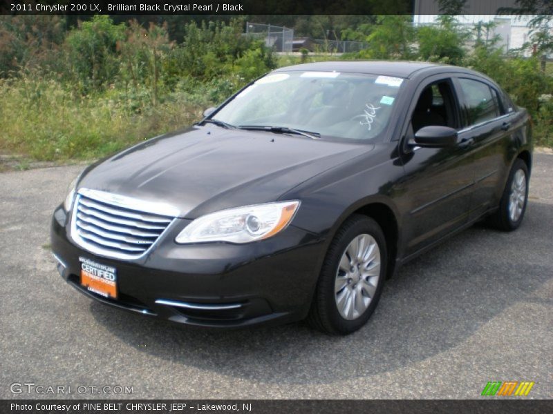 Brilliant Black Crystal Pearl / Black 2011 Chrysler 200 LX
