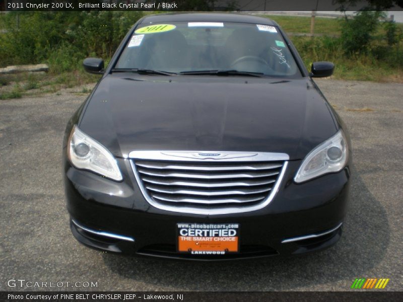 Brilliant Black Crystal Pearl / Black 2011 Chrysler 200 LX
