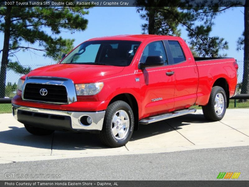 Radiant Red / Graphite Gray 2007 Toyota Tundra SR5 Double Cab