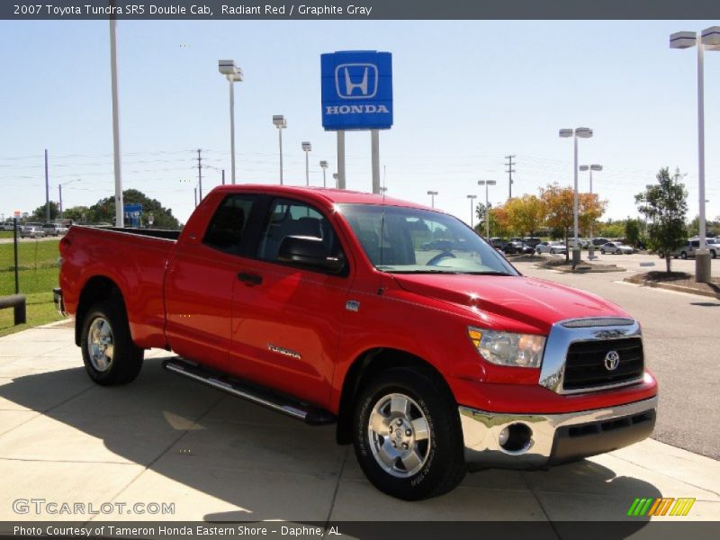 Radiant Red / Graphite Gray 2007 Toyota Tundra SR5 Double Cab