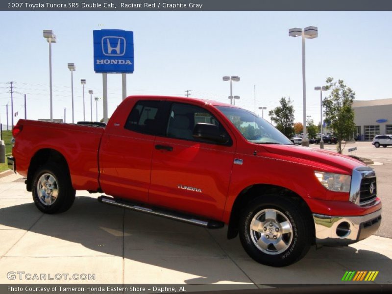 Radiant Red / Graphite Gray 2007 Toyota Tundra SR5 Double Cab