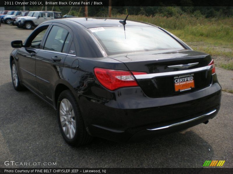 Brilliant Black Crystal Pearl / Black 2011 Chrysler 200 LX