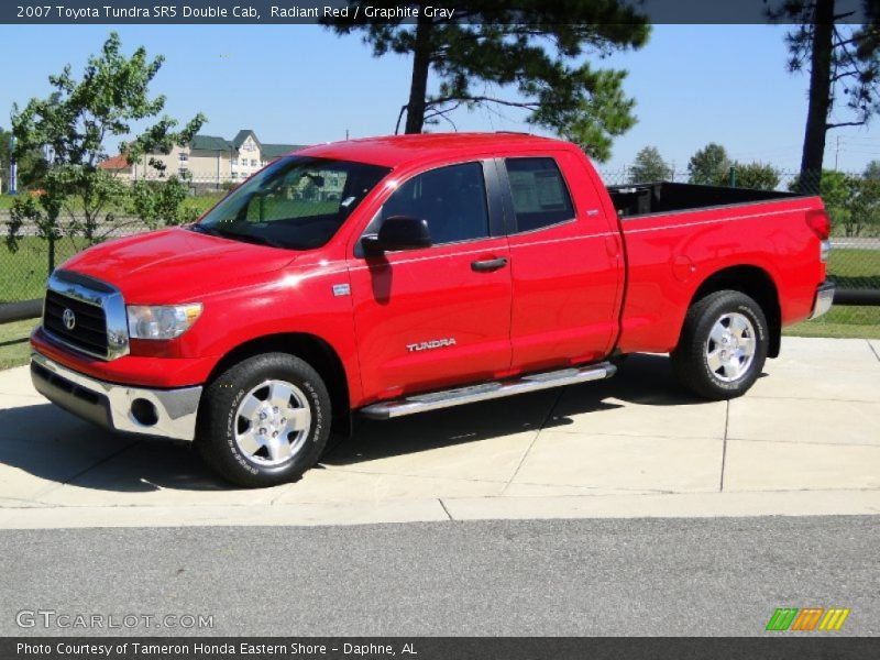 Radiant Red / Graphite Gray 2007 Toyota Tundra SR5 Double Cab