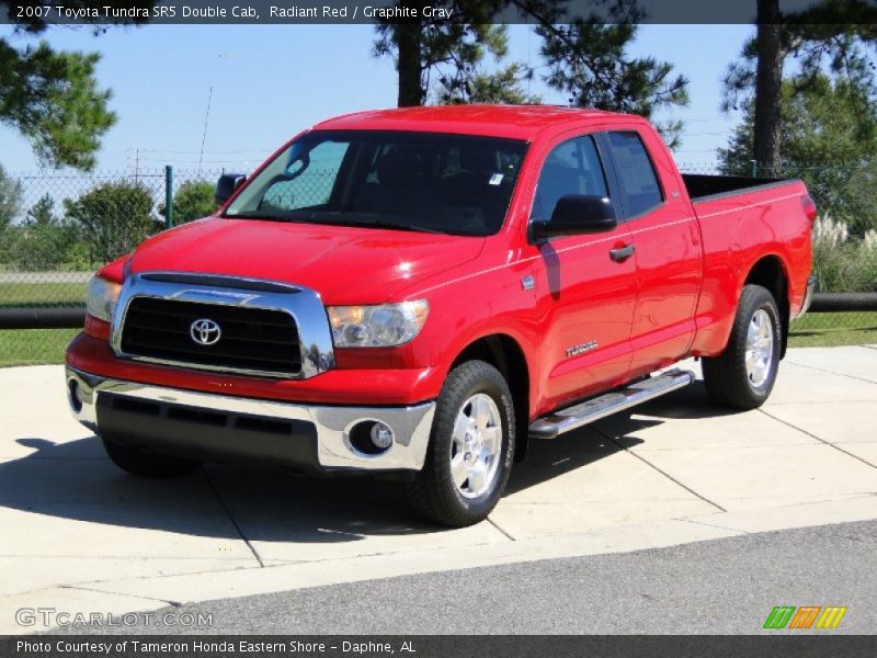 Radiant Red / Graphite Gray 2007 Toyota Tundra SR5 Double Cab