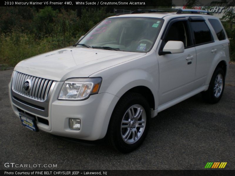 White Suede / Greystone/Stone Alcantara 2010 Mercury Mariner V6 Premier 4WD