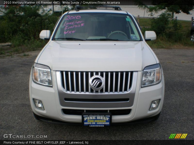 White Suede / Greystone/Stone Alcantara 2010 Mercury Mariner V6 Premier 4WD