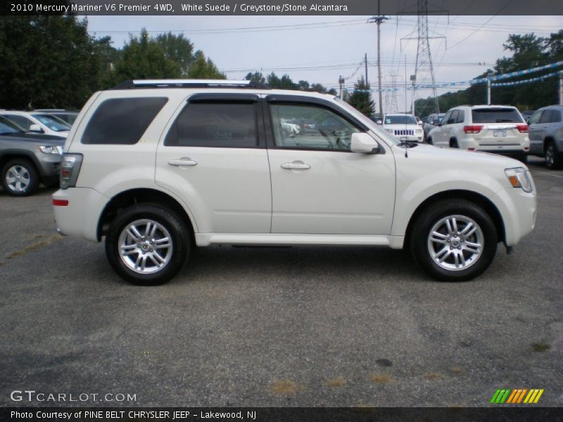 White Suede / Greystone/Stone Alcantara 2010 Mercury Mariner V6 Premier 4WD