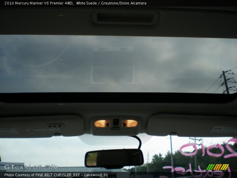 White Suede / Greystone/Stone Alcantara 2010 Mercury Mariner V6 Premier 4WD