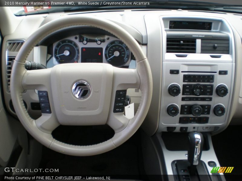 White Suede / Greystone/Stone Alcantara 2010 Mercury Mariner V6 Premier 4WD