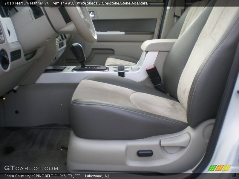 White Suede / Greystone/Stone Alcantara 2010 Mercury Mariner V6 Premier 4WD