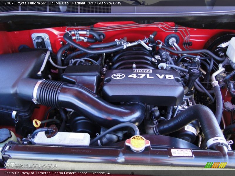 Radiant Red / Graphite Gray 2007 Toyota Tundra SR5 Double Cab