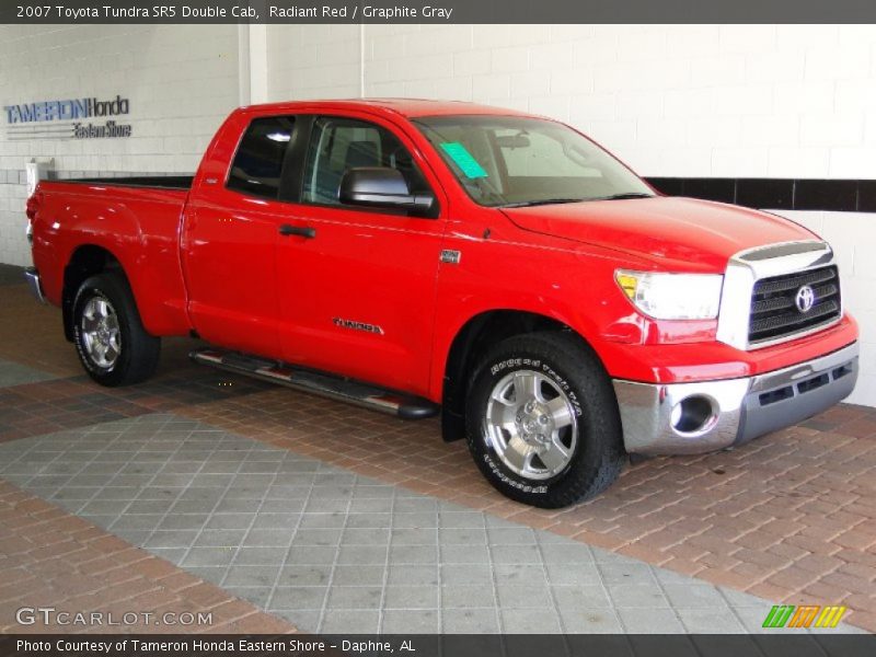 Radiant Red / Graphite Gray 2007 Toyota Tundra SR5 Double Cab