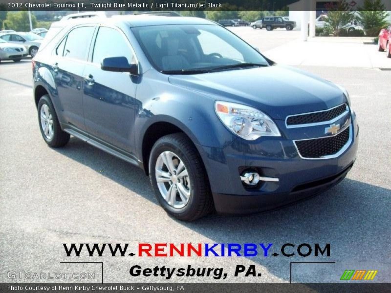 Twilight Blue Metallic / Light Titanium/Jet Black 2012 Chevrolet Equinox LT