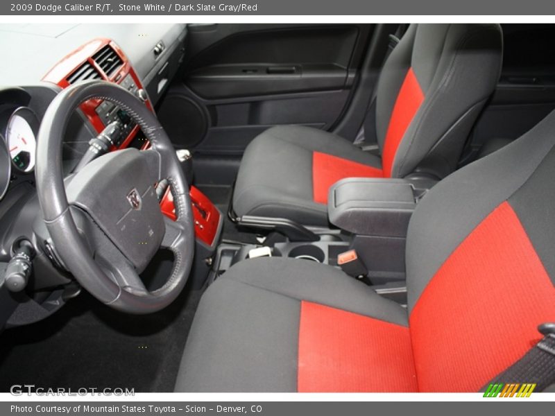  2009 Caliber R/T Dark Slate Gray/Red Interior