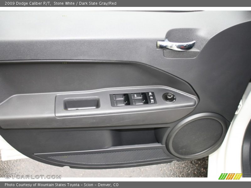 Stone White / Dark Slate Gray/Red 2009 Dodge Caliber R/T