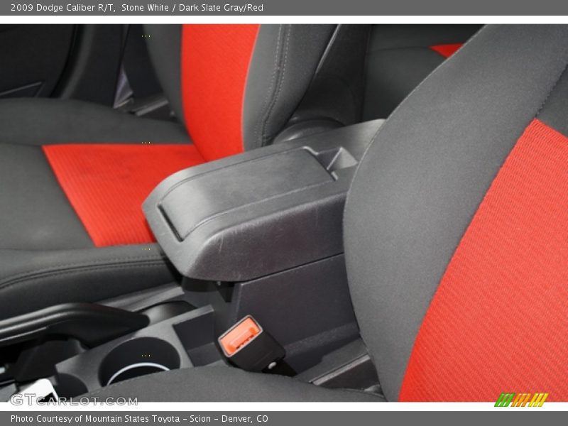 Stone White / Dark Slate Gray/Red 2009 Dodge Caliber R/T