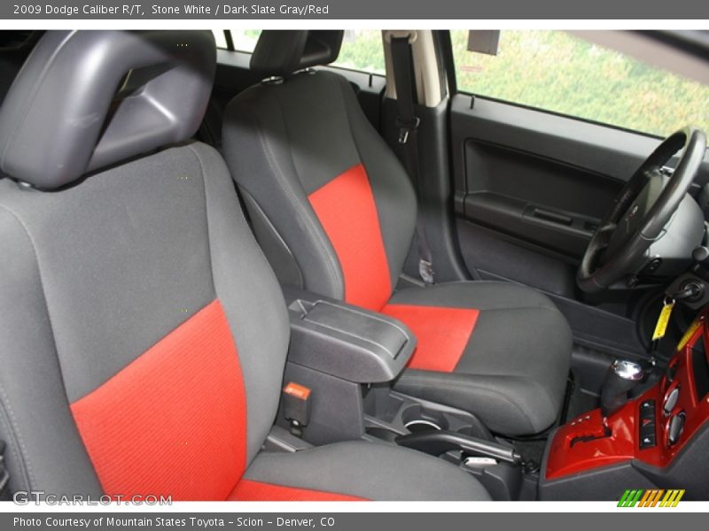  2009 Caliber R/T Dark Slate Gray/Red Interior