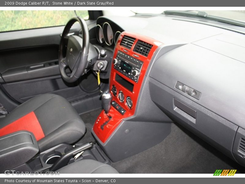  2009 Caliber R/T Dark Slate Gray/Red Interior
