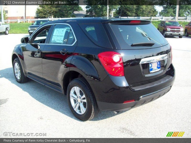 Black / Jet Black 2012 Chevrolet Equinox LS