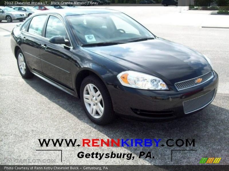 Black Granite Metallic / Gray 2012 Chevrolet Impala LT