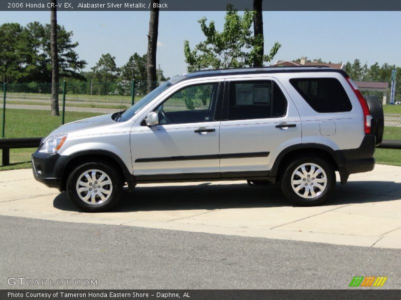 Alabaster Silver Metallic / Black 2006 Honda CR-V EX