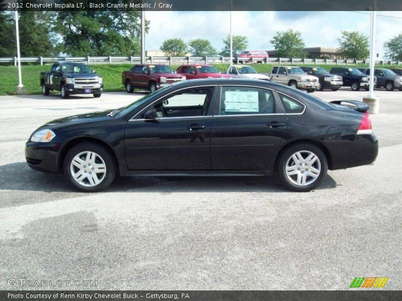 Black Granite Metallic / Gray 2012 Chevrolet Impala LT