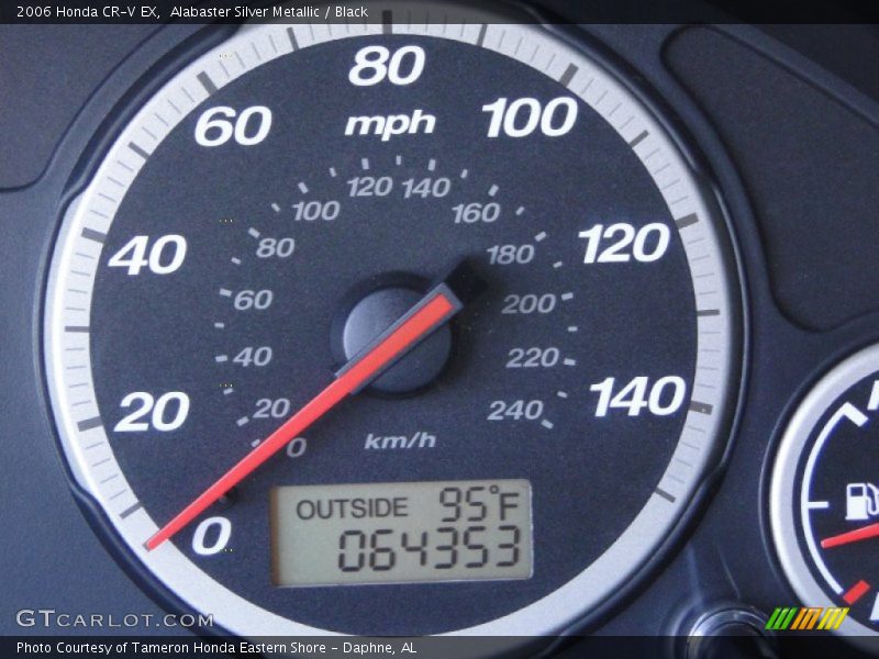 Alabaster Silver Metallic / Black 2006 Honda CR-V EX