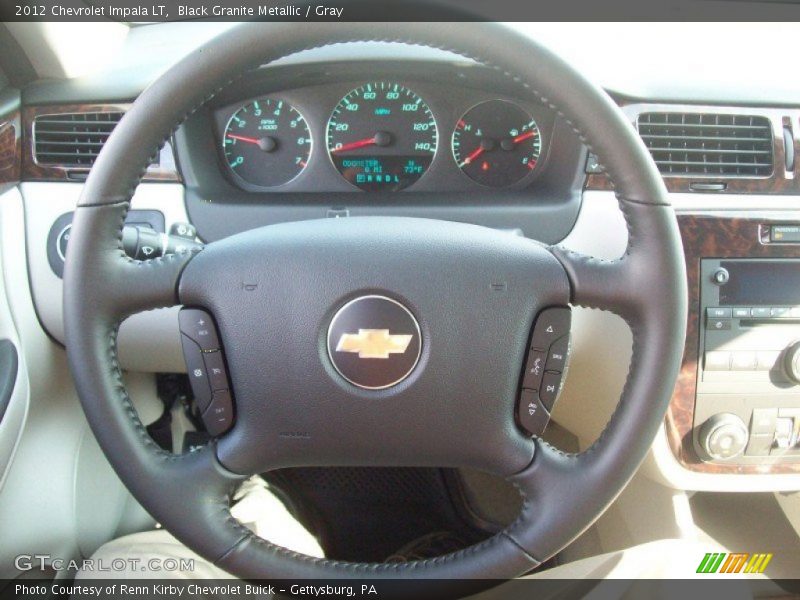 Black Granite Metallic / Gray 2012 Chevrolet Impala LT