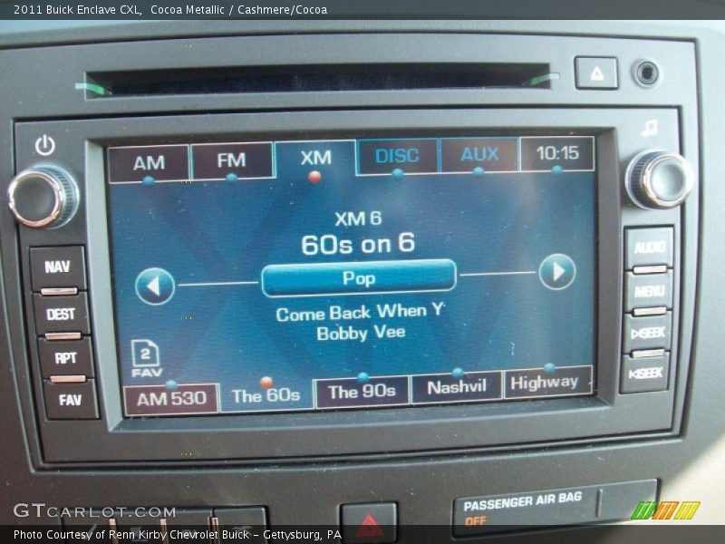 Cocoa Metallic / Cashmere/Cocoa 2011 Buick Enclave CXL