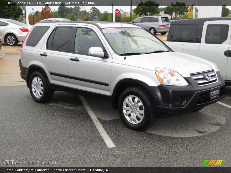 Alabaster Silver Metallic / Black 2006 Honda CR-V EX