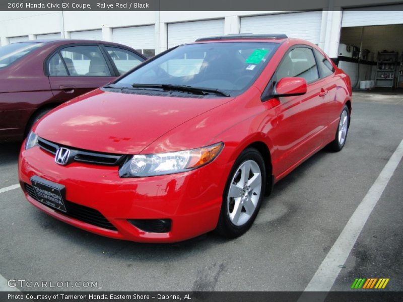 Rallye Red / Black 2006 Honda Civic EX Coupe