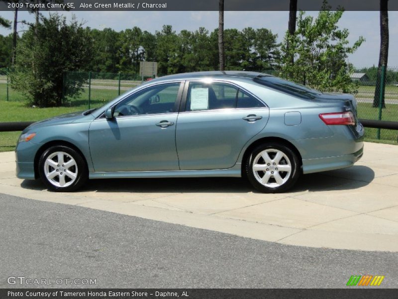 Aloe Green Metallic / Charcoal 2009 Toyota Camry SE