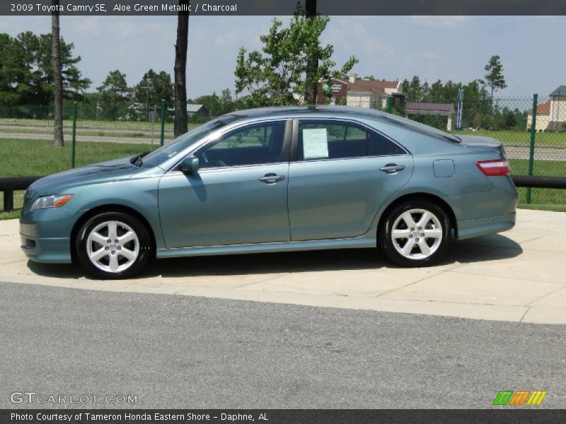 Aloe Green Metallic / Charcoal 2009 Toyota Camry SE
