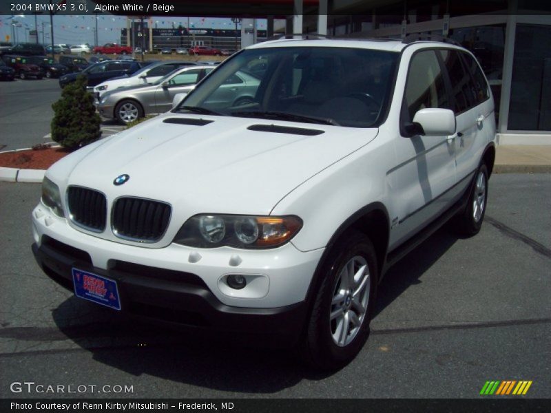 Alpine White / Beige 2004 BMW X5 3.0i