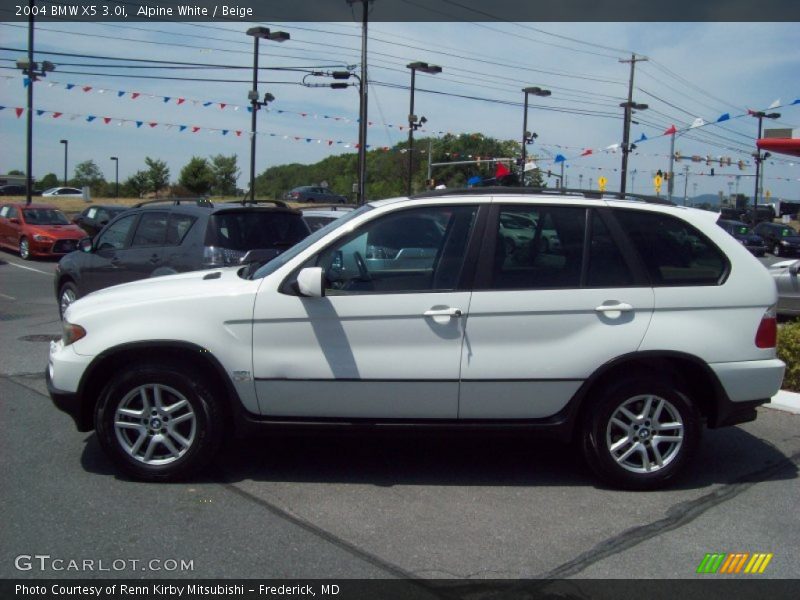 Alpine White / Beige 2004 BMW X5 3.0i